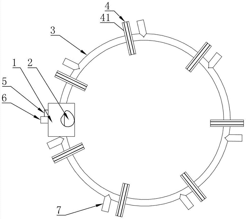 Photoelectric detection alarm device for submarine pipeline