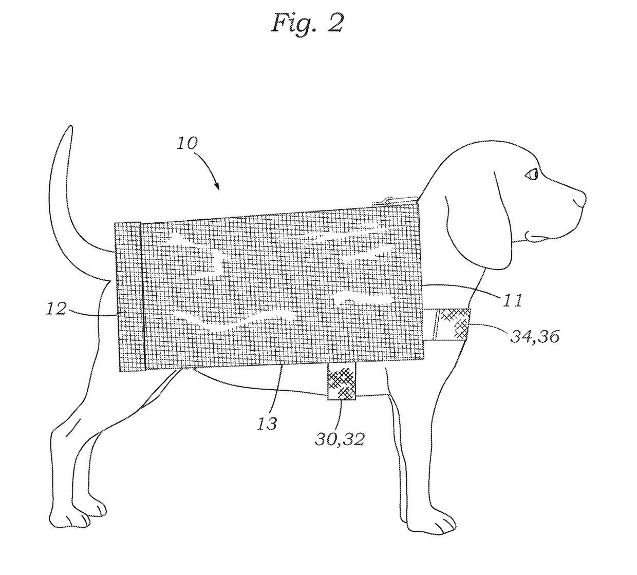 Dog garment that restricts scratching and biting