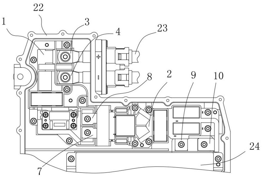 Multistage filtering structure, motor controller and vehicle