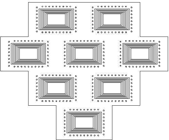 High-gain low-sidelobe narrow-beam heart-shaped array antenna