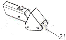 Double-beam slider linkage folding box-type three-wheel electric vehicle