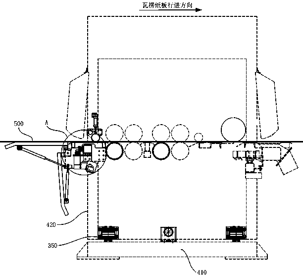 Corrugated board automatic detection and deviation rectifying device, longitudinal cutting creasing machine and production line