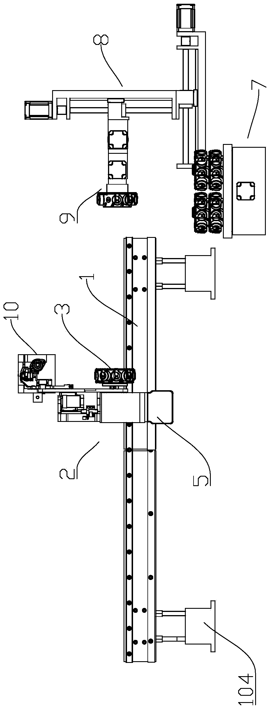 Full-automatic-feeding multi-station embroidery machine bottom thread changing system and method