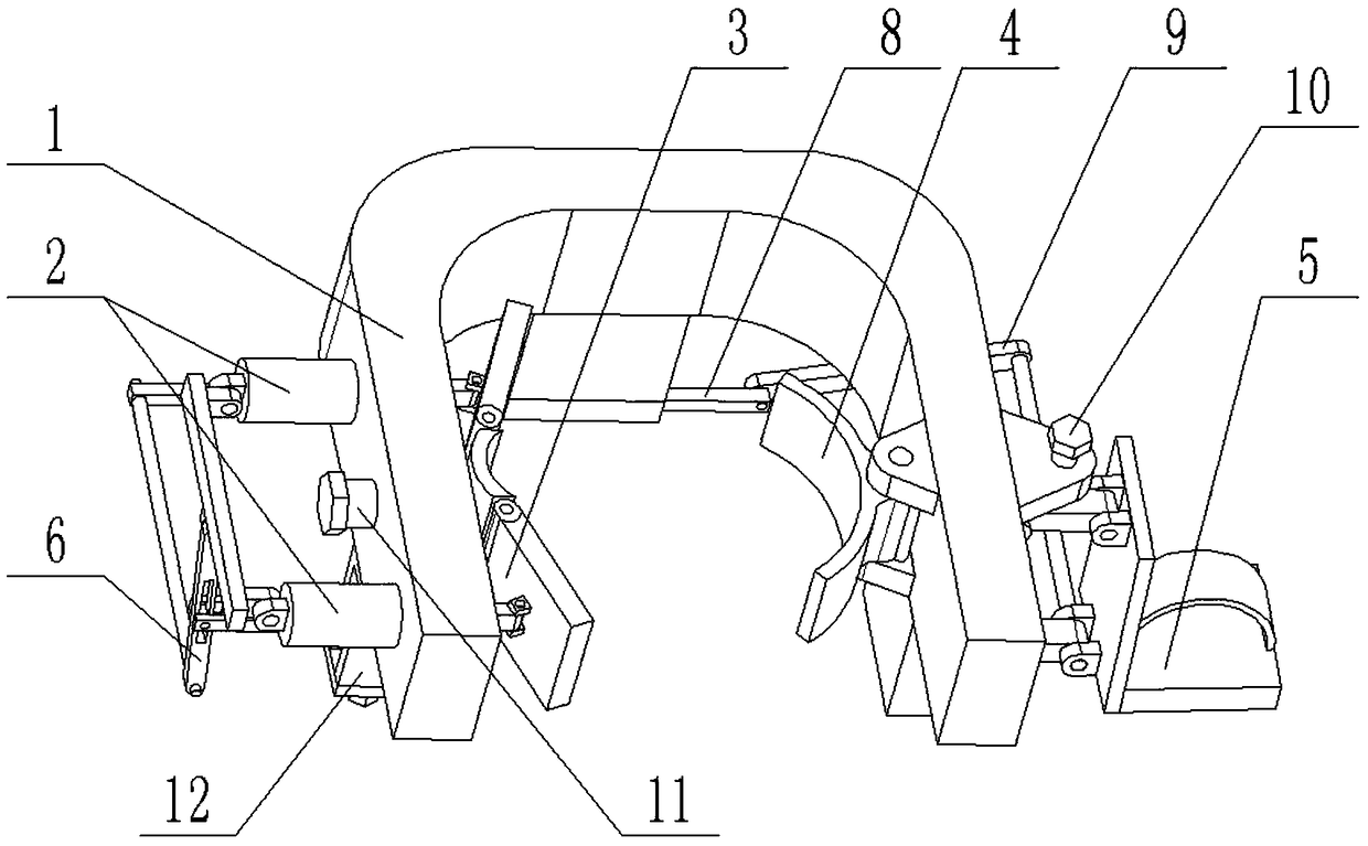 A foot buckle that can automatically change diameter