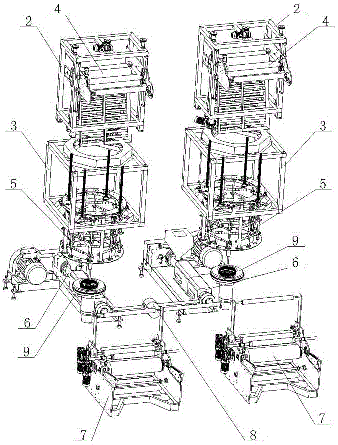 ABA double-screw double-machine head film blowing machine