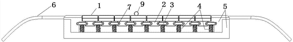 Pantograph head structure capable of reducing offline rate of pantograph-contact line of electric locomotive