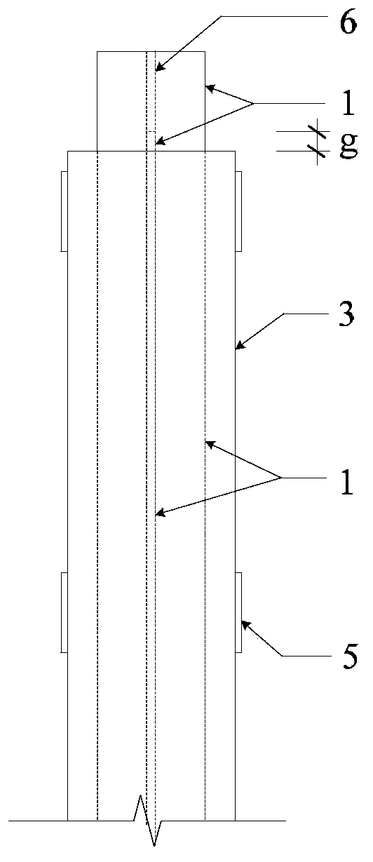 Latticed anti-buckling supporting member provided with double T-shaped cores