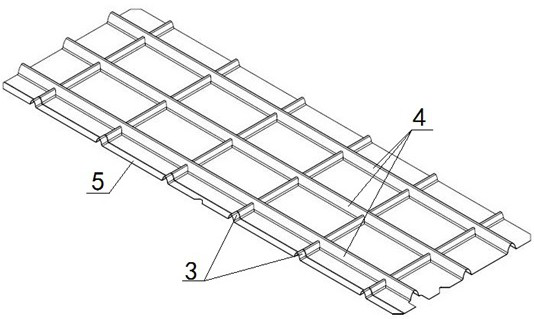 Auxiliary device for welding corrugated plate to lower bevel of liquid cargo tank