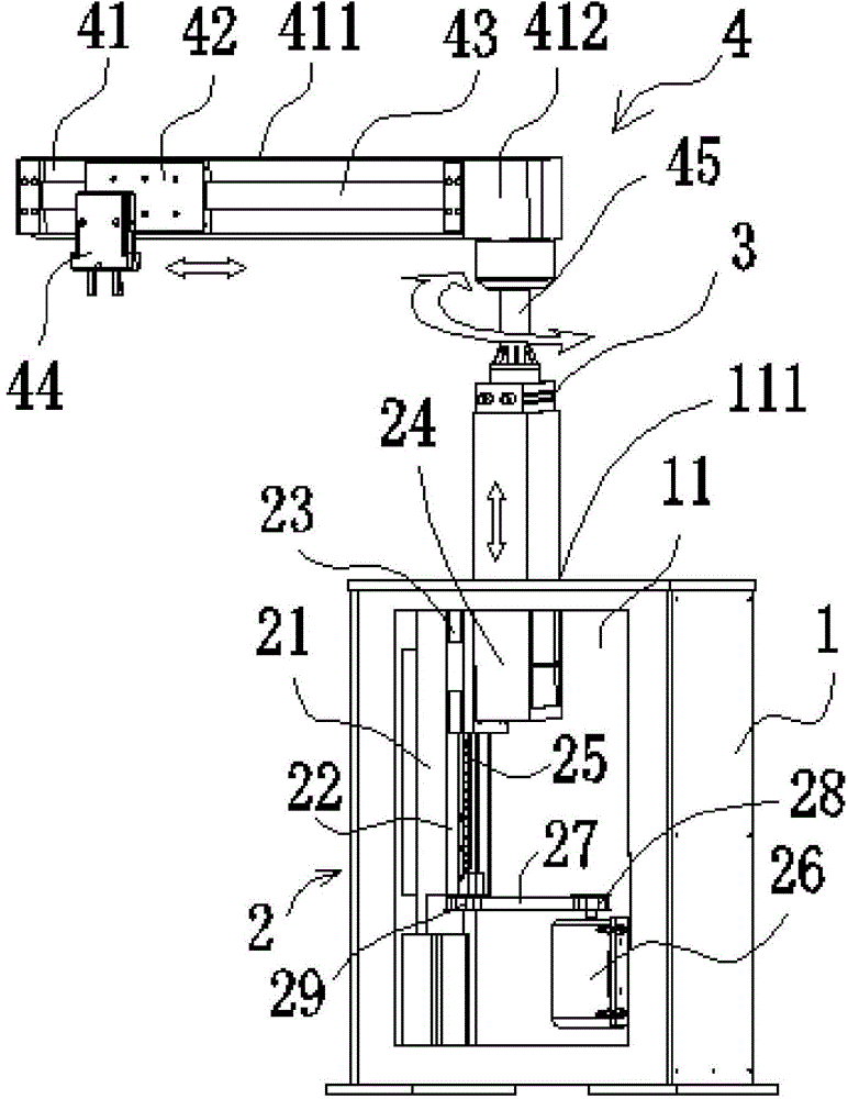 Automatic mechanism hand drive mechanism used for material turnover