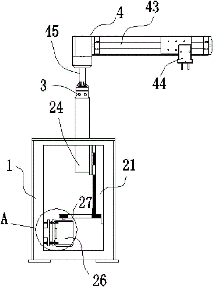 Automatic mechanism hand drive mechanism used for material turnover
