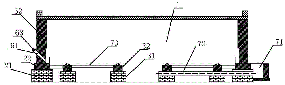 Coal gangue tunnel kiln preheating section structure