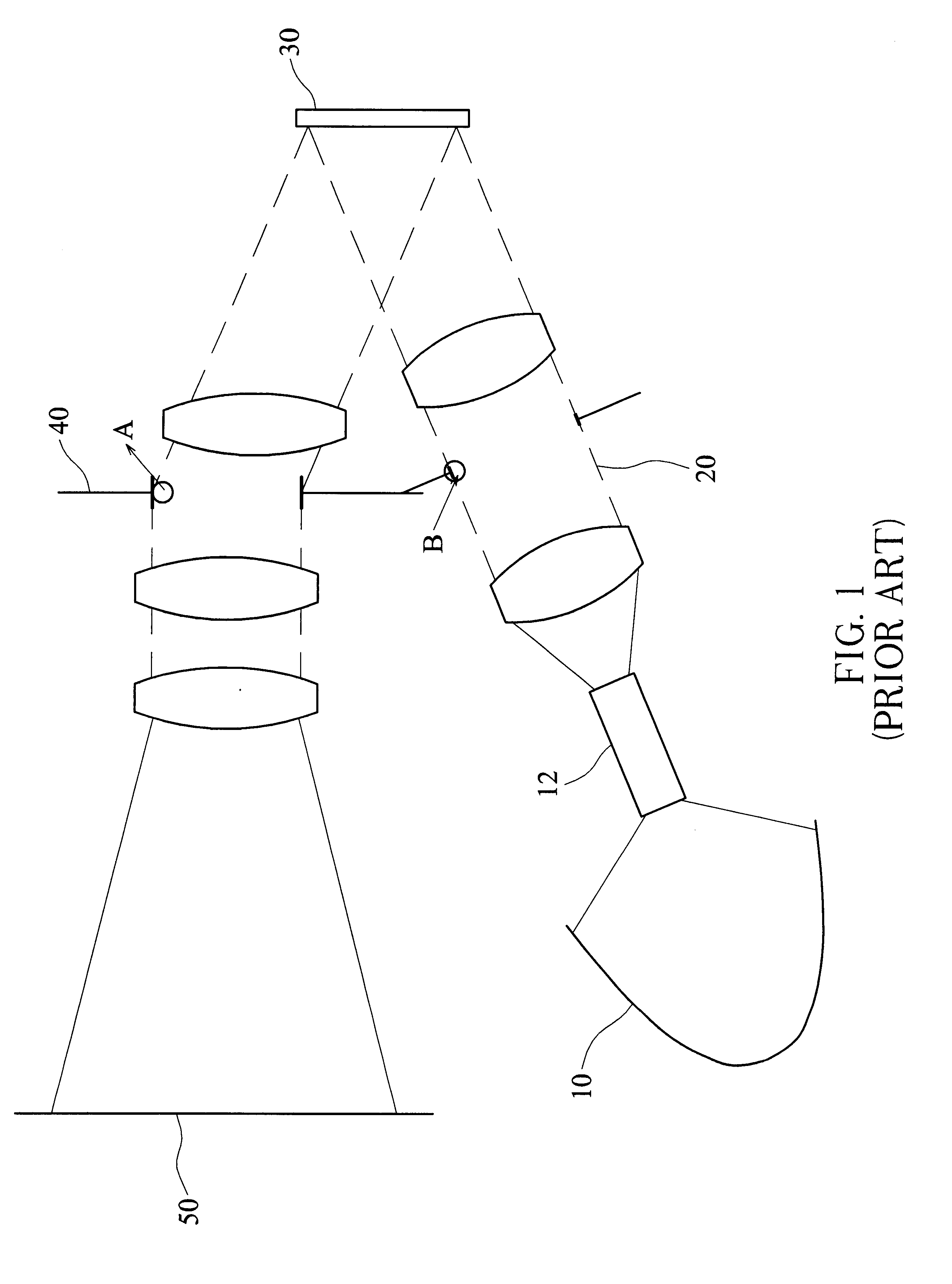 Optical device for eliminating stray light