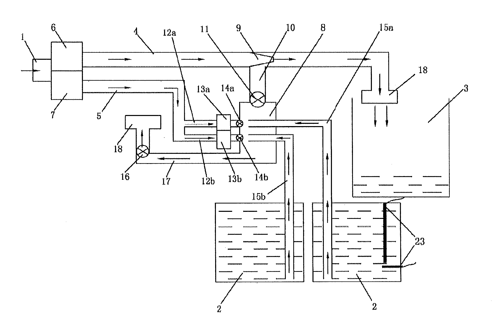 Washing machine for auto-added washing agent by negative pressure and controlling method thereof