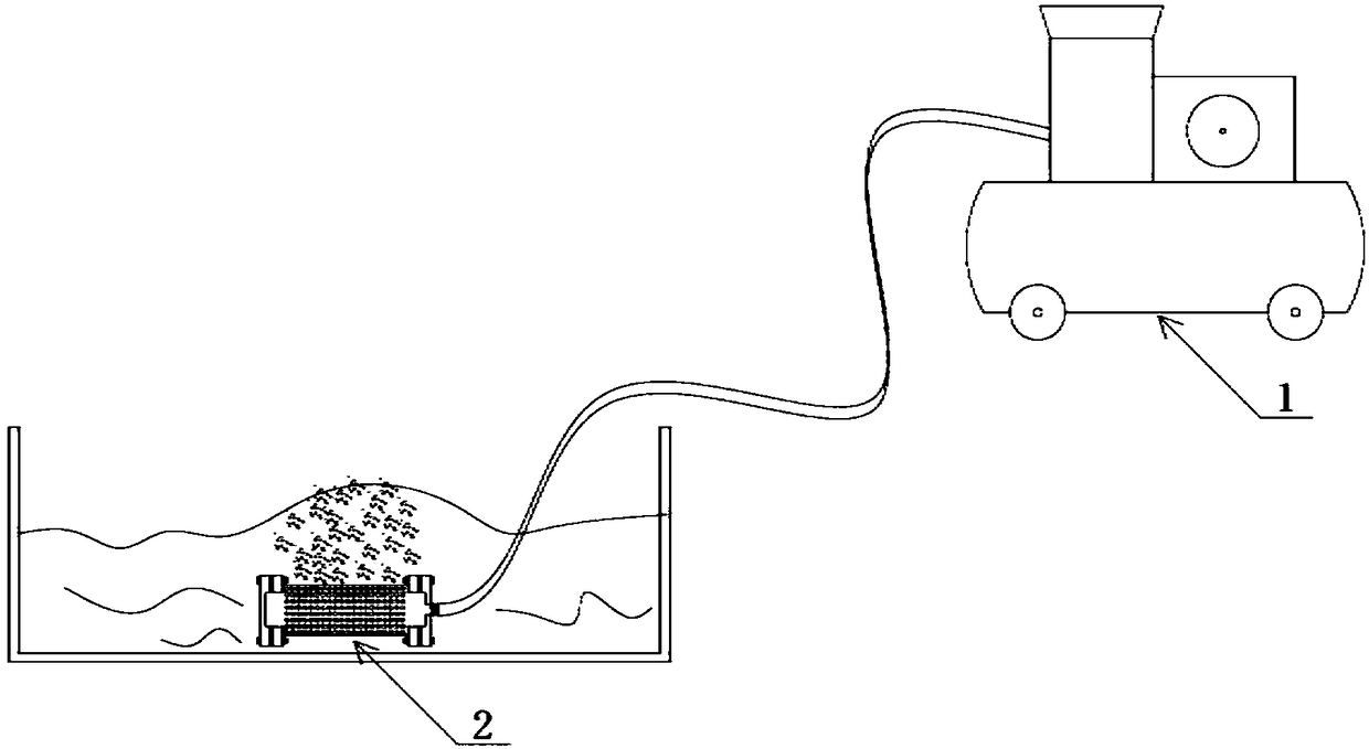Bubble generating device with tubular membrane