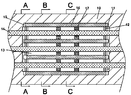 Flame-retardant wiring plastic pipe for preventing ignition caused by short circuit of circuit