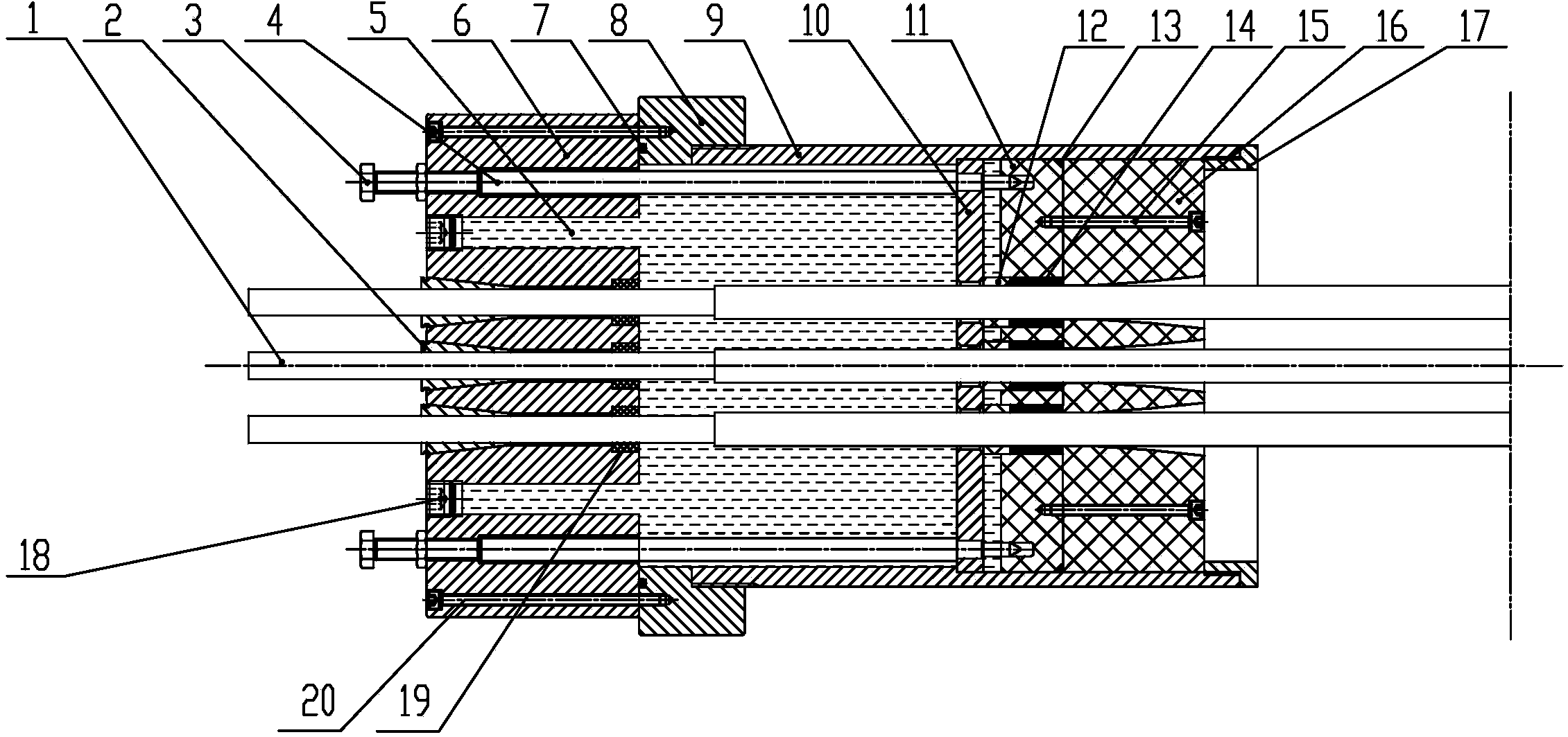 Separable sealing structure of dragline anchor and method for realizing sealing of anchor