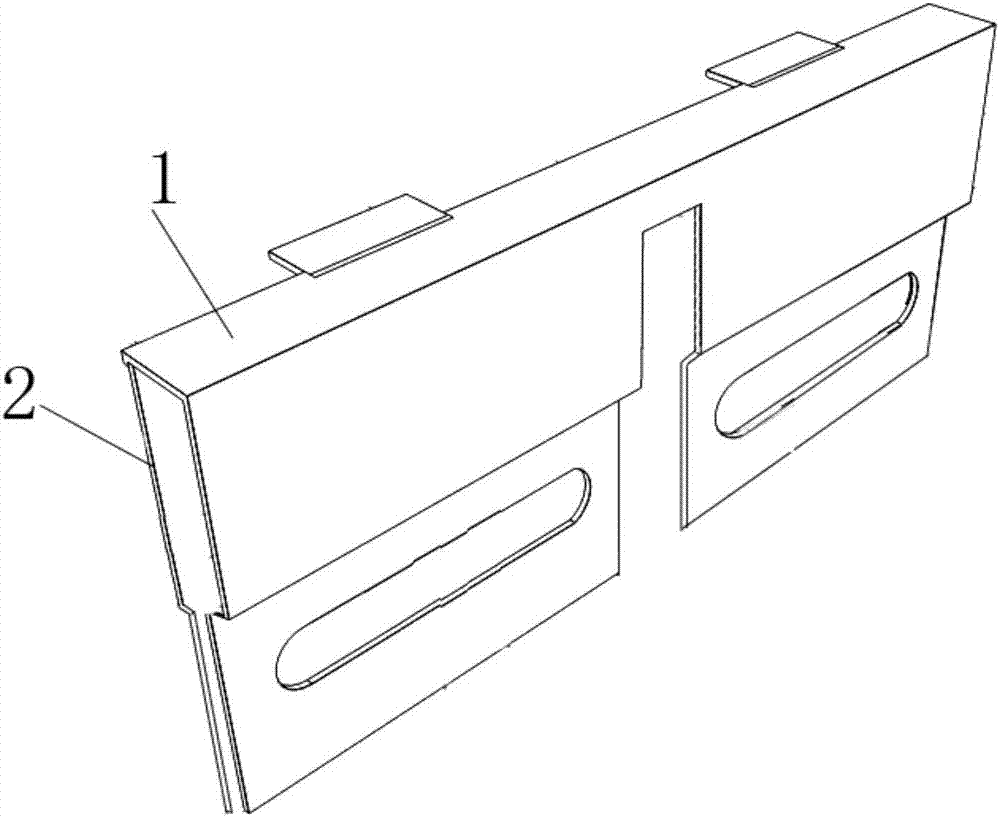 Main keel and secondary keel connection structure