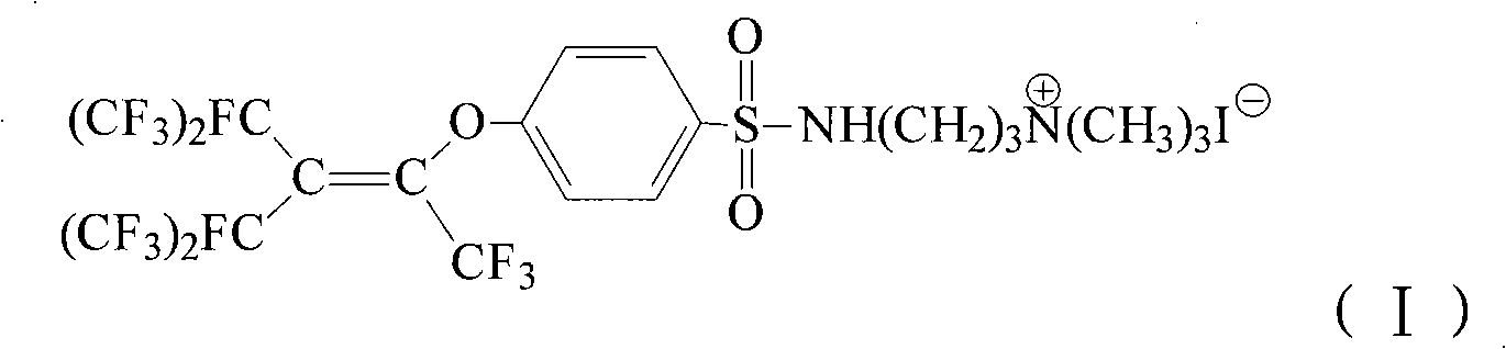 Quaternary ammonium salt fluorine surfactant preparing method