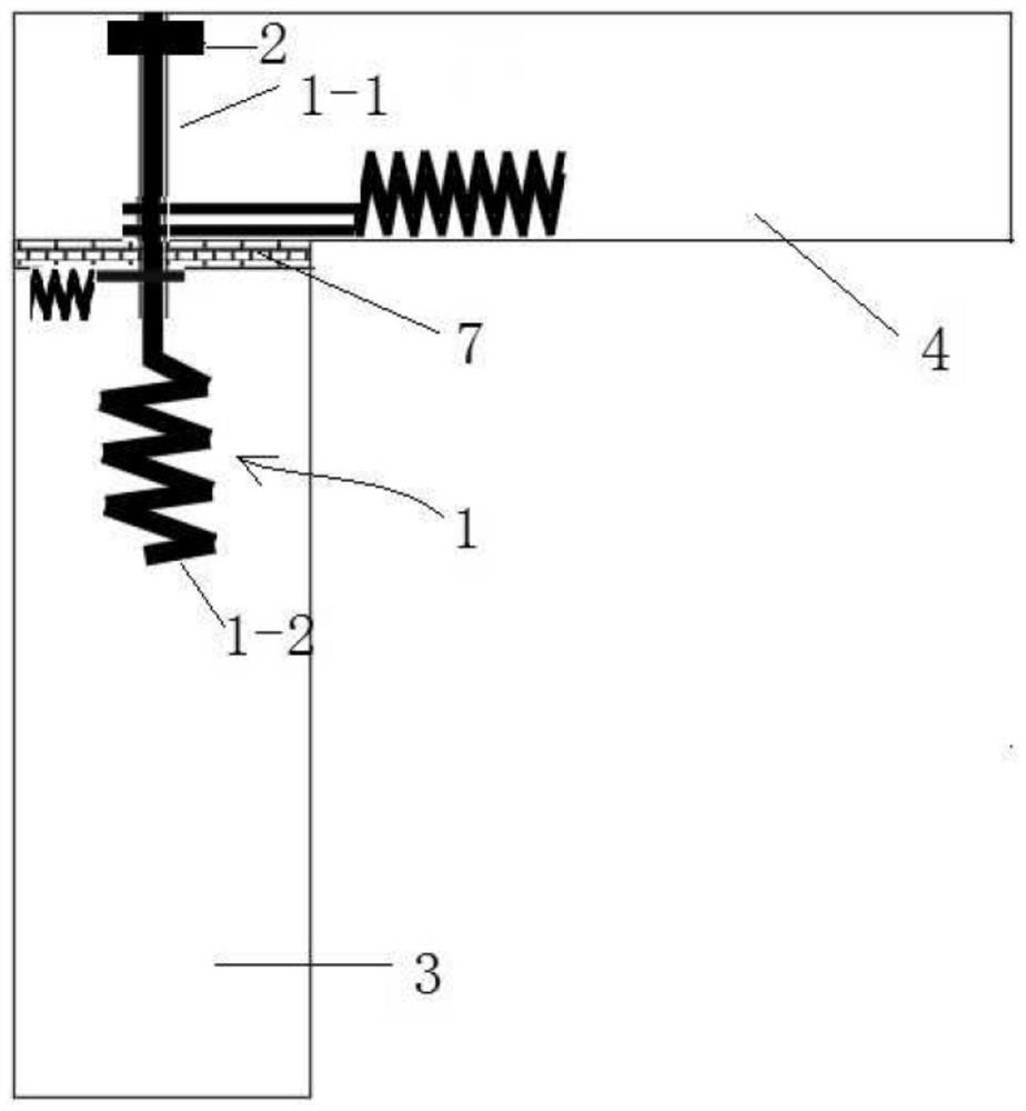 A kind of prefabricated plate beam interface vibration damping and shear connection structure