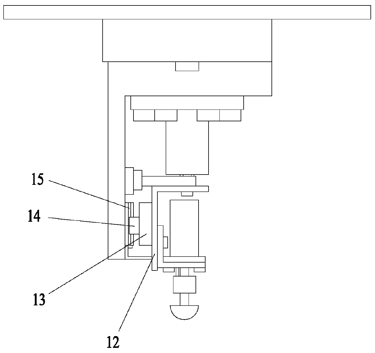 A mechanical hammer leveling device