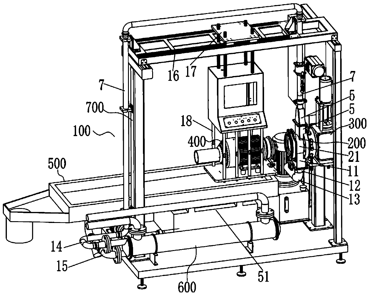 Underwater granulator for granulating glass fibers or carbon fibers