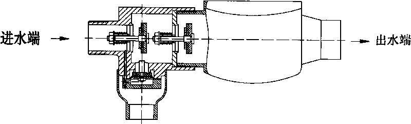 Water meter preventing back-flow of sewage