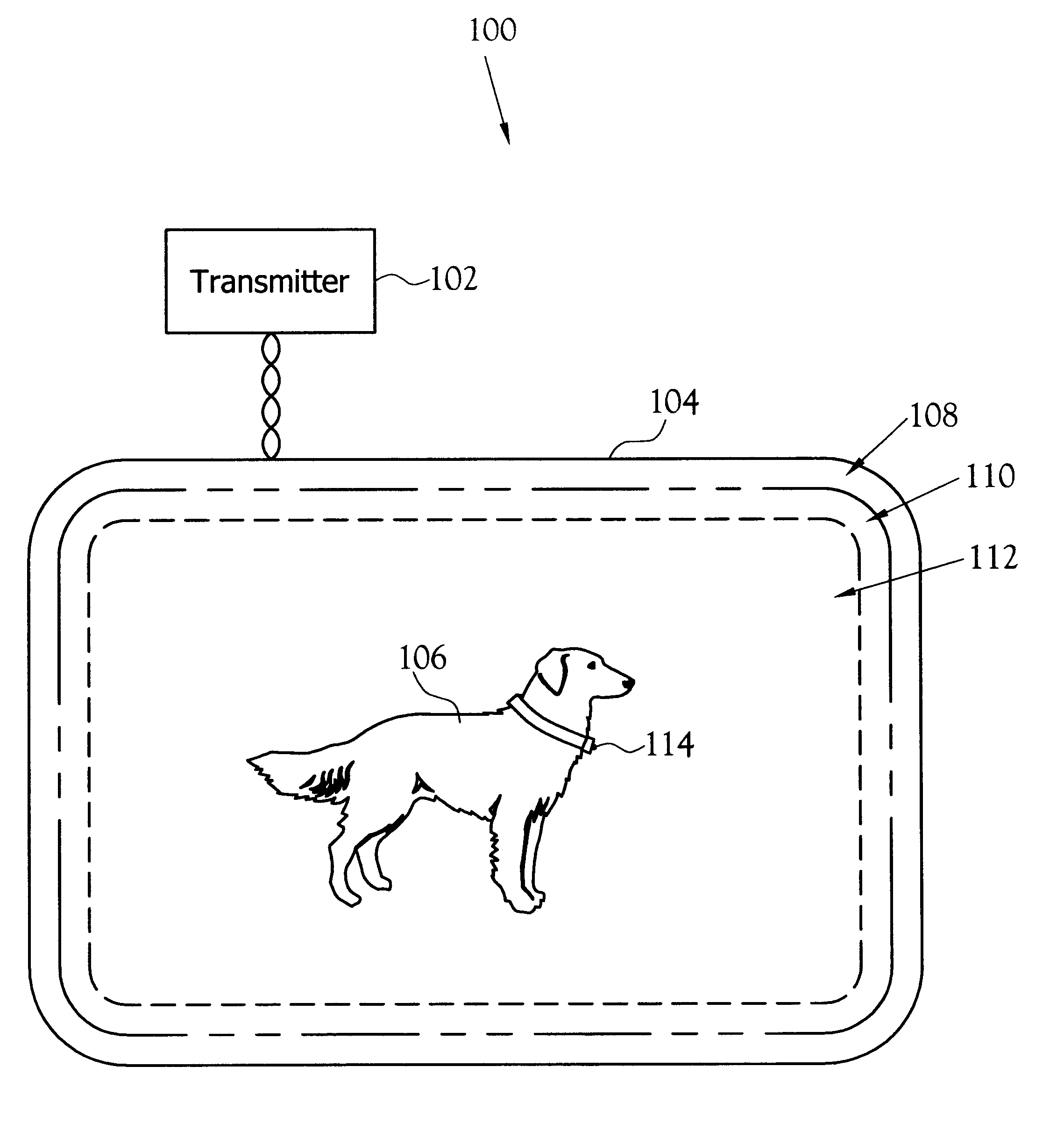 Method and apparatus for testing an electronic pet containment transmitter