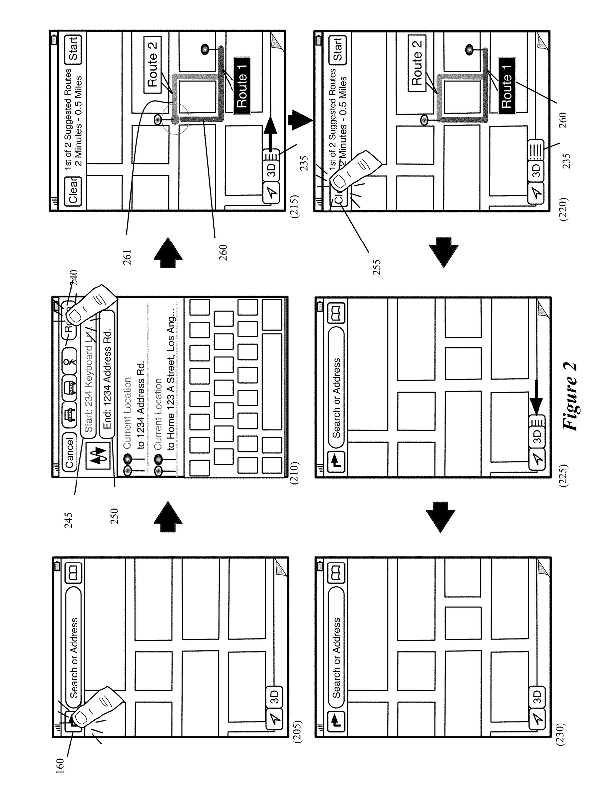 Integrated mapping and navigation application