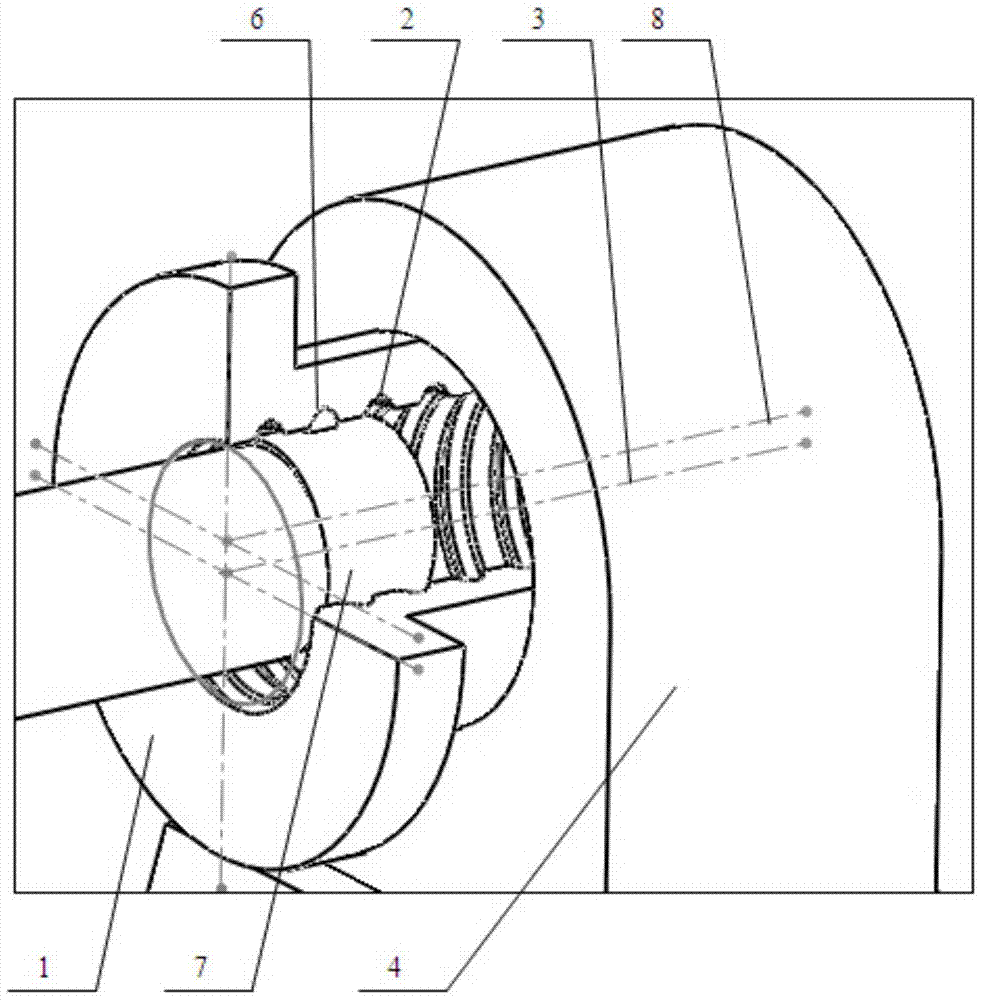 Internal thread cyclone forming method and device