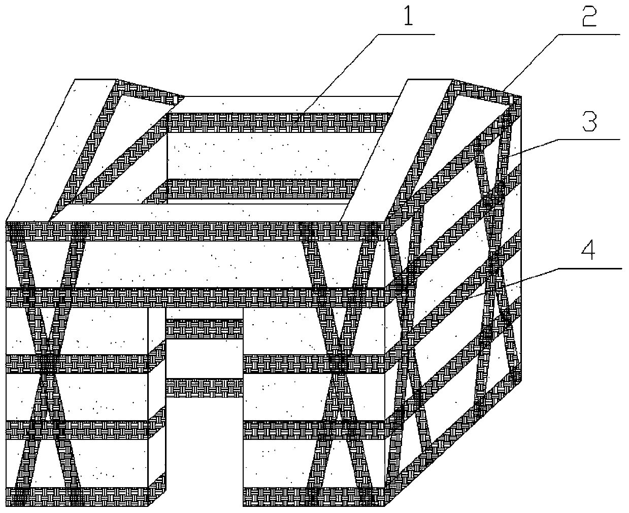 Reinforcing method of earth construction wall