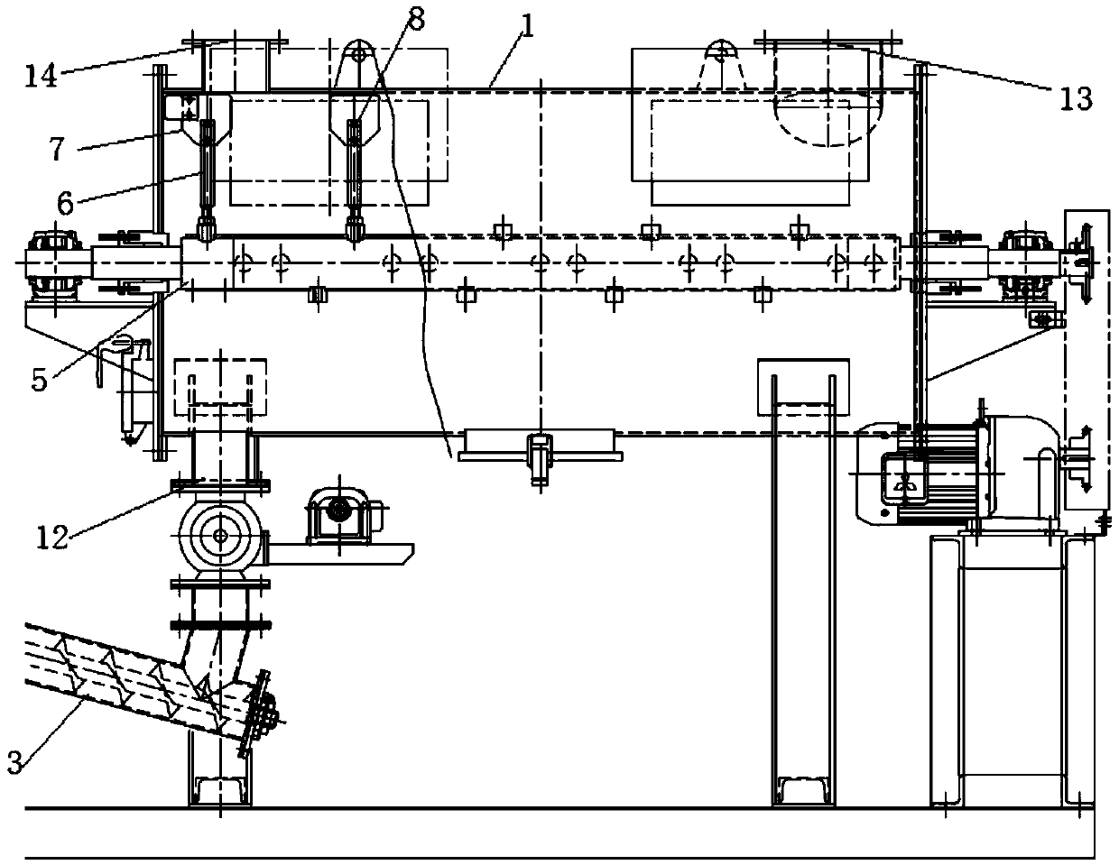 Improved solid-liquid mixed material treatment system