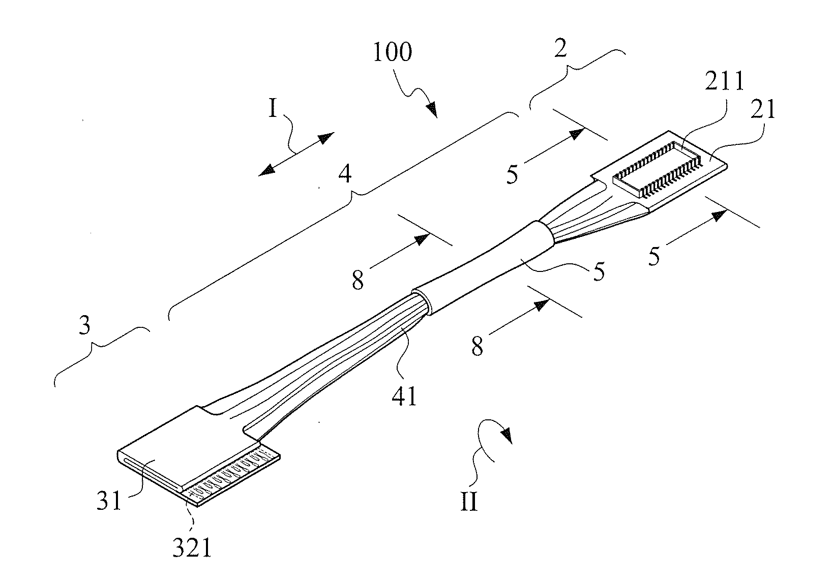 Bundled flexible flat circuit cable