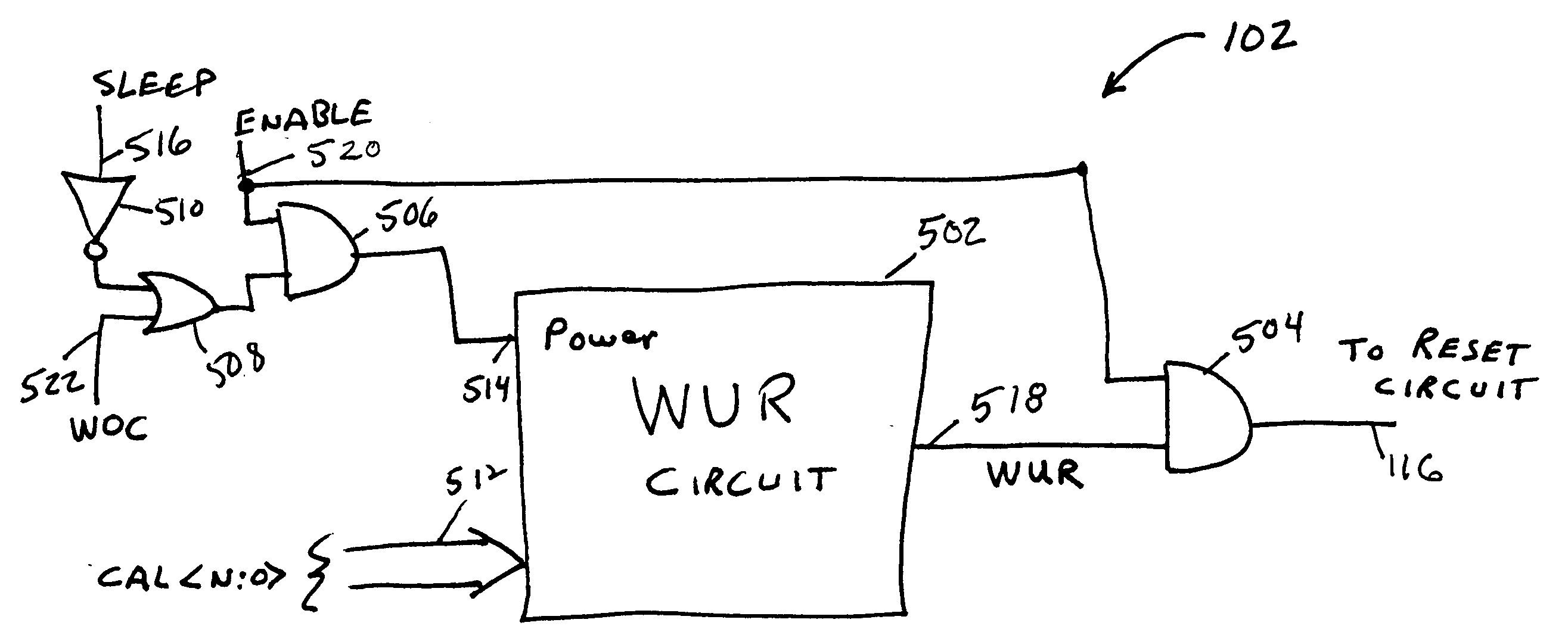 Wake-up reset circuit