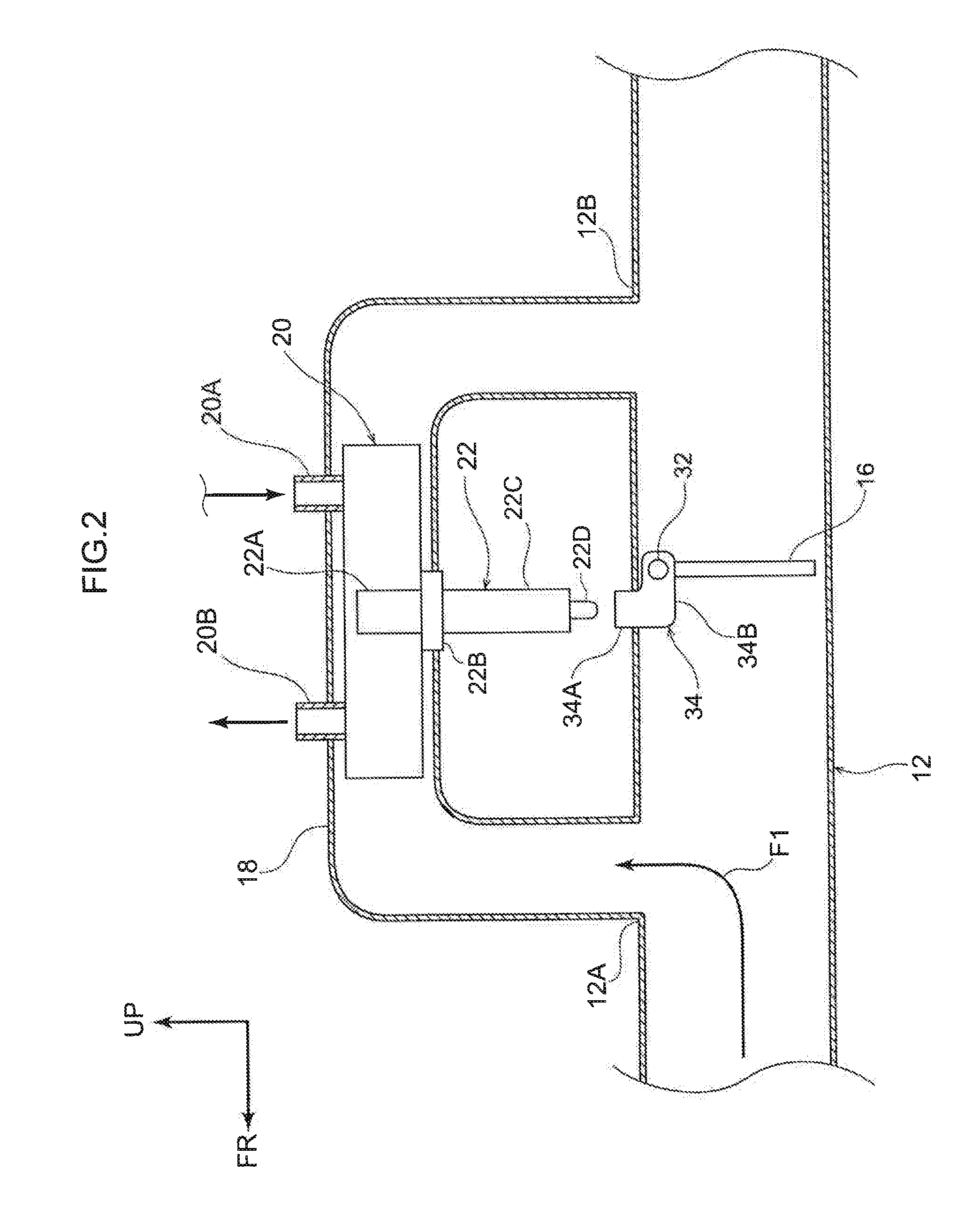 Exhaust heat recovery structure