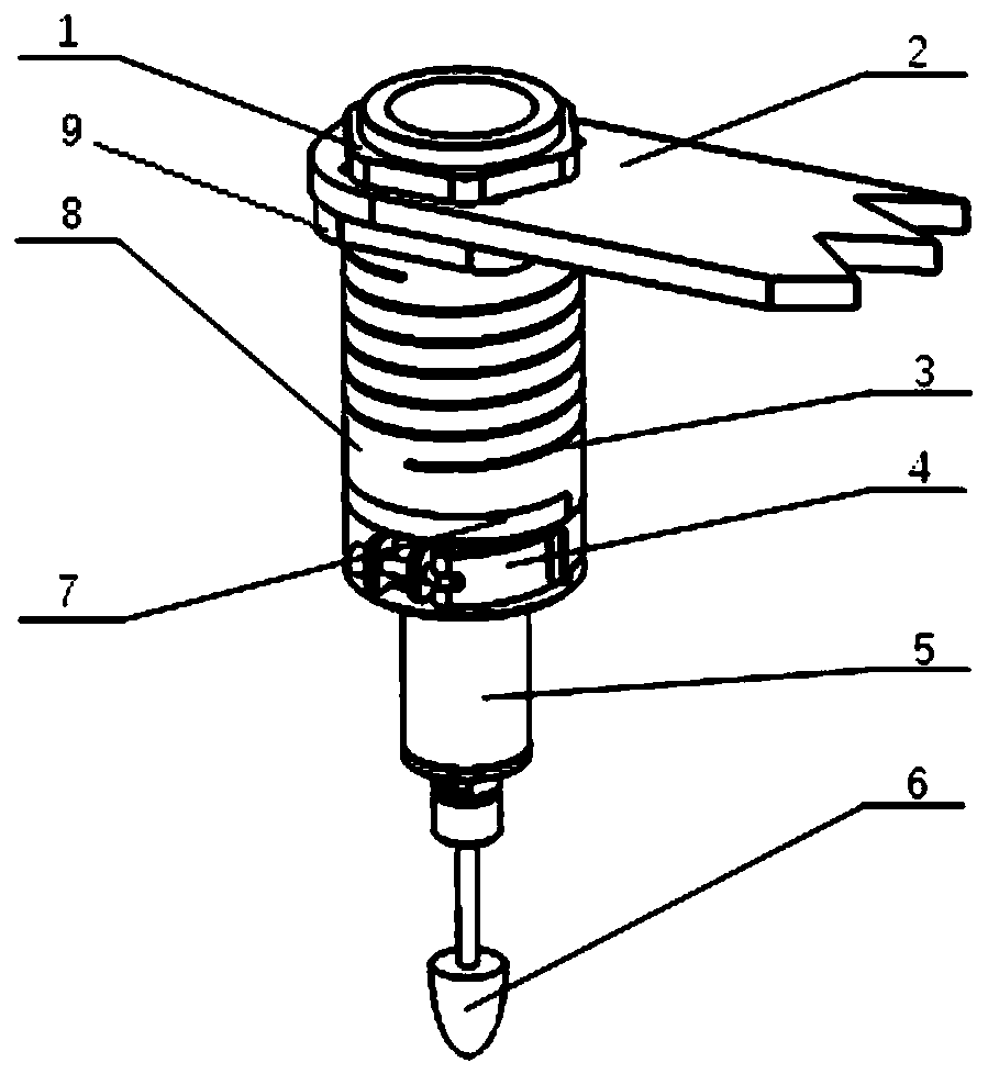 Flexible operation clamping mechanism and operation tool