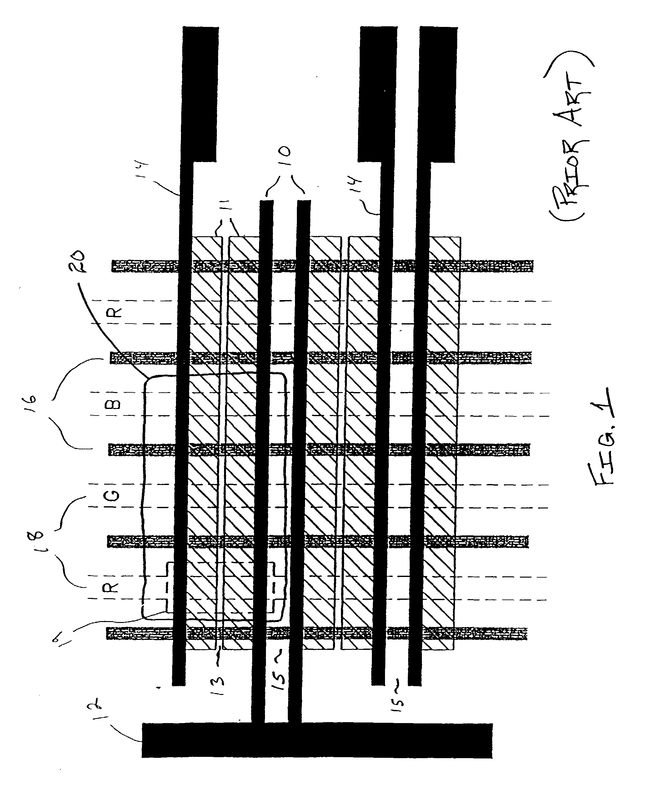 Suppression of vertical crosstalk in a plasma display panel