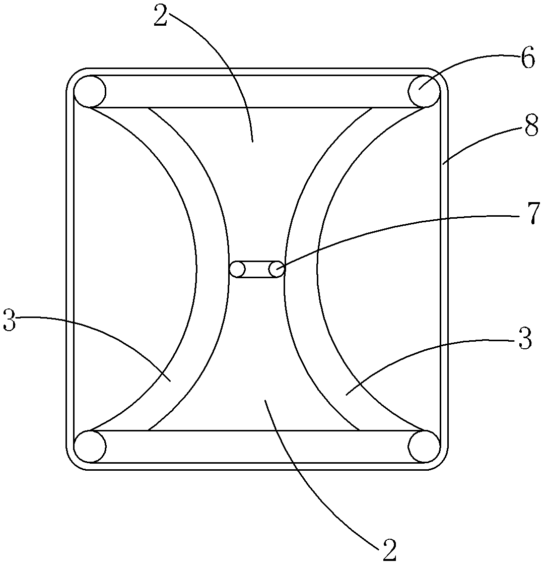 Variable-diameter columnar type gas pressure spring