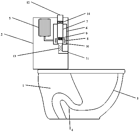 Air deodorizing toilet