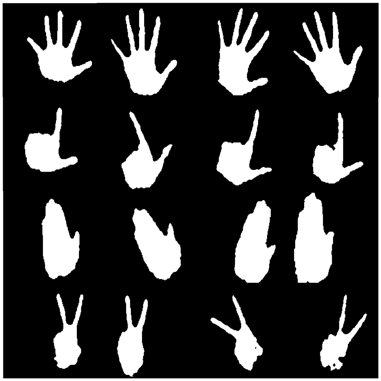 A method and apparatus for recognizing static gestures