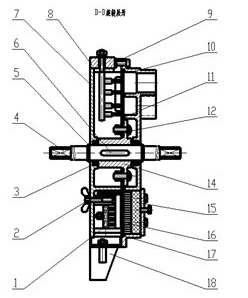 Pneumatic hole seed sowing device