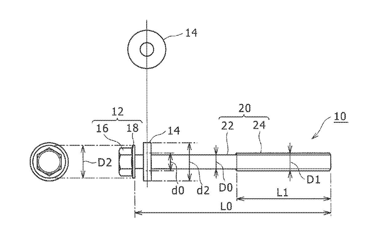 Rolled-thread bolt production method