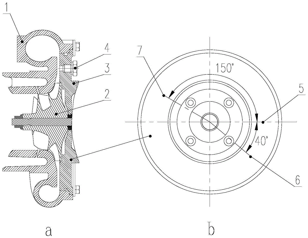 Compressor stall test structure and test method based on dynamic pressure measurement