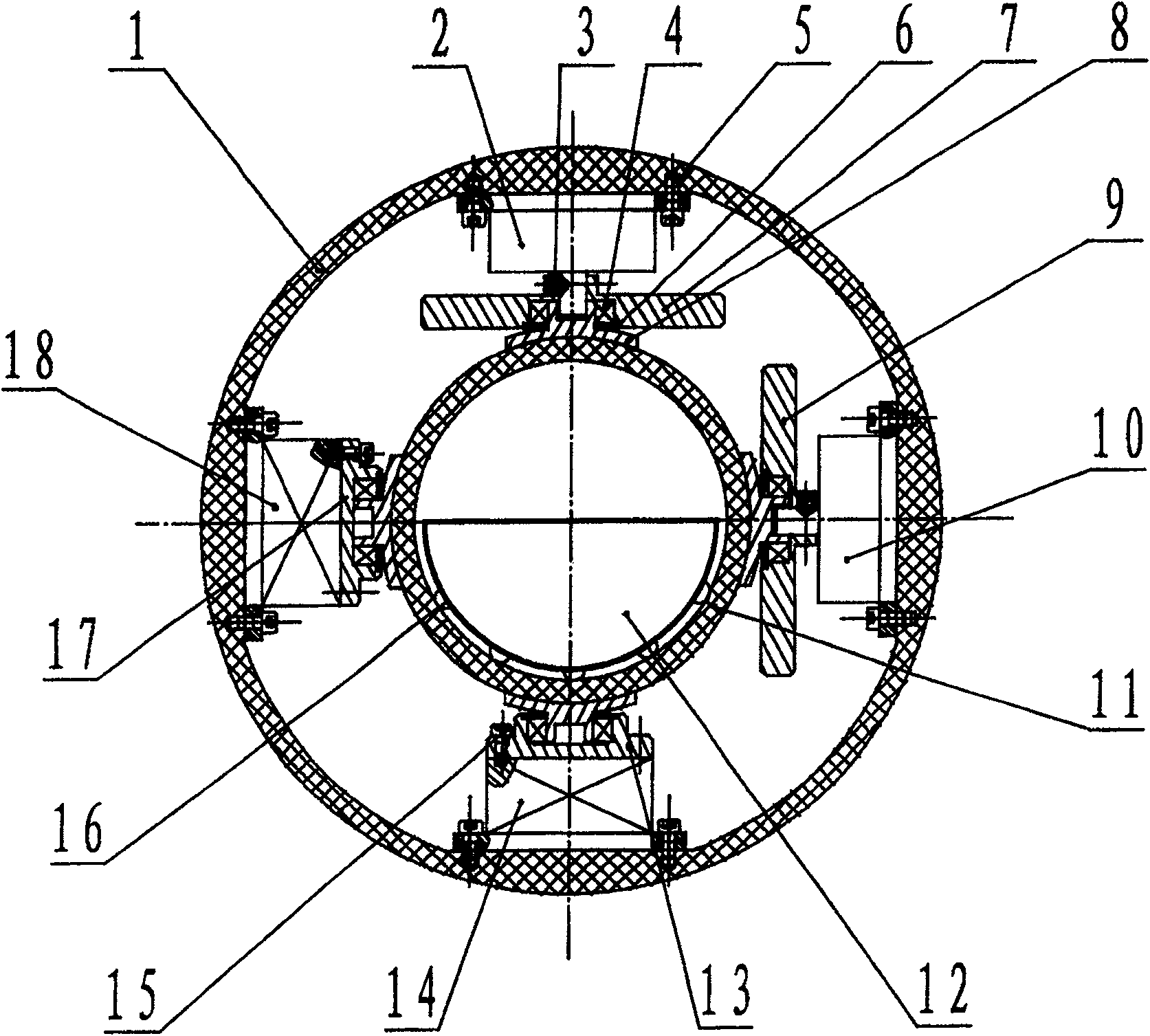 Omnidirectional rolling spherical robot apparatus with a stable platform