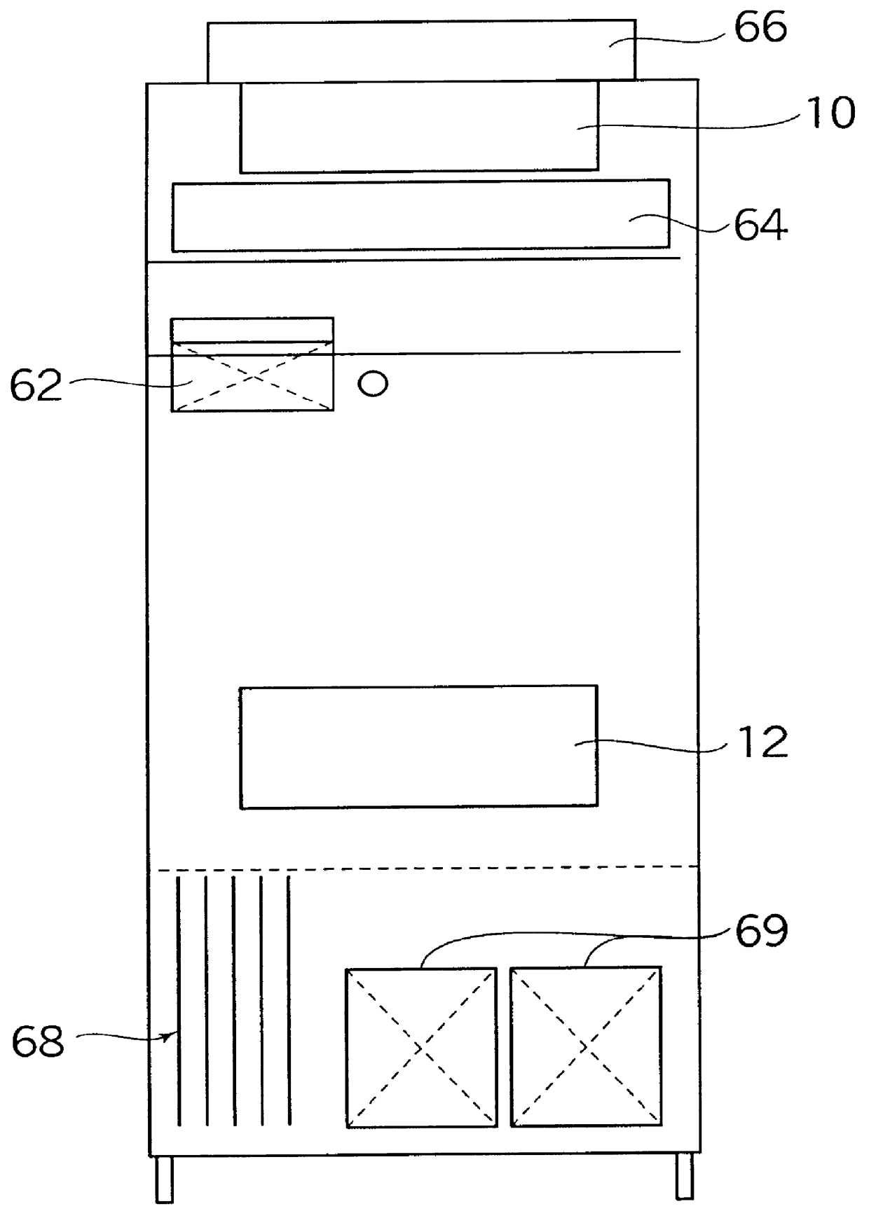 Device for image shooting both sides of documents