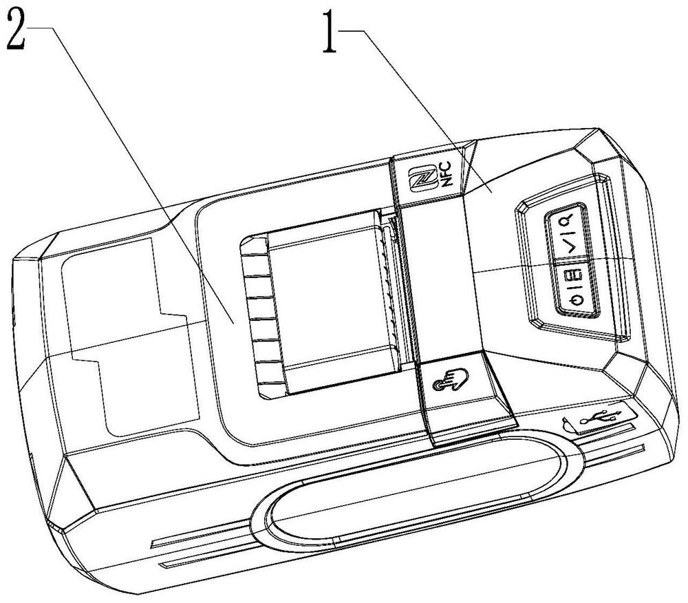 Portable printer with uncovering structure