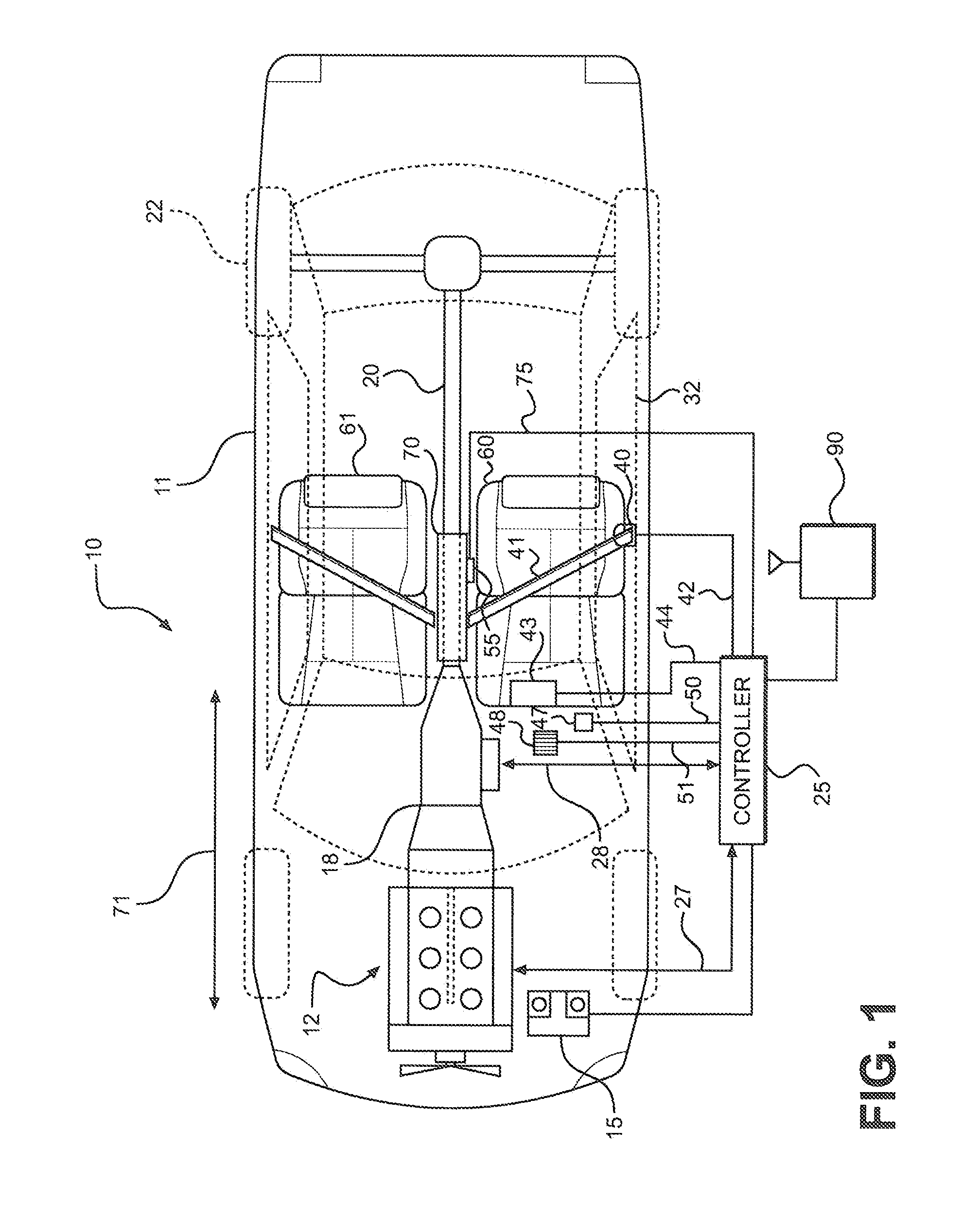 Mounting system for an electronic control module housing in a vehicle