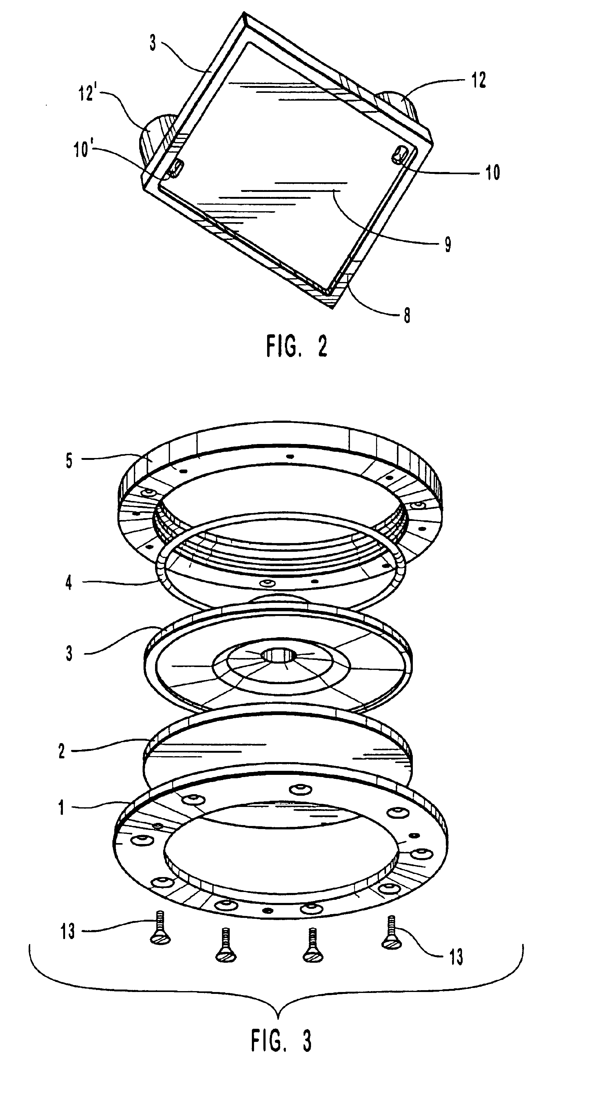 Method for conducting chemical or biochemical reactions on a solid surface within an enclosed chamber