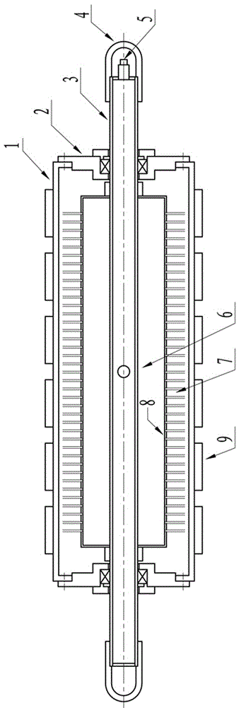 An airbag-type running weight-bearing device that uses a cylinder to adjust the load