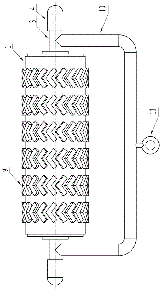 An airbag-type running weight-bearing device that uses a cylinder to adjust the load