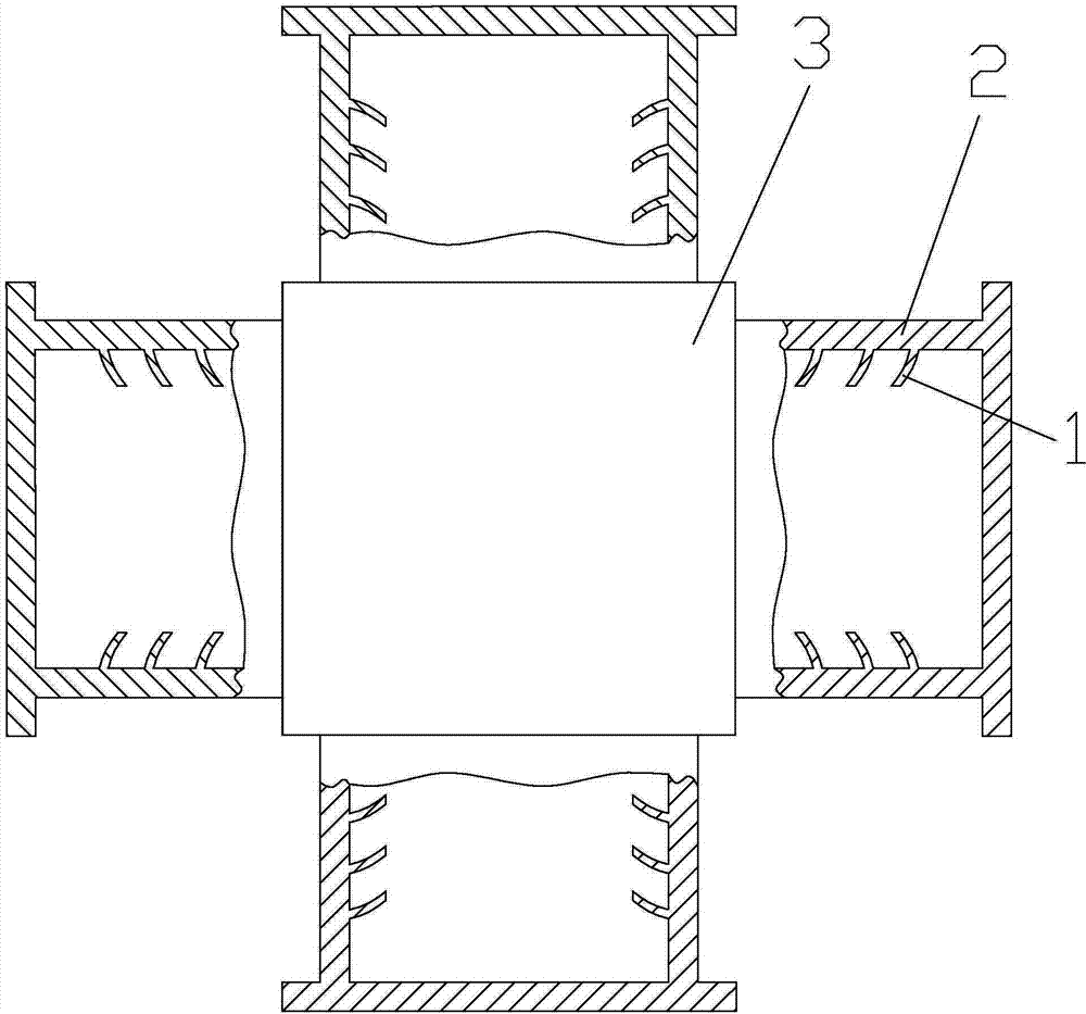 Planar four-way outer joint